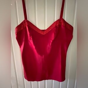 Express Cami trimmed w/Sequins- Red- Small